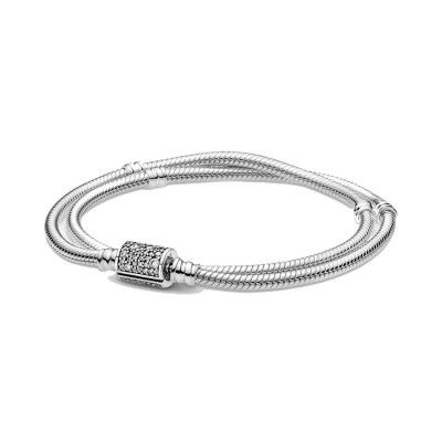 Bracciale Pandora Moments Chiusura a Barile Pavè 590727cz [a9dd3b51]