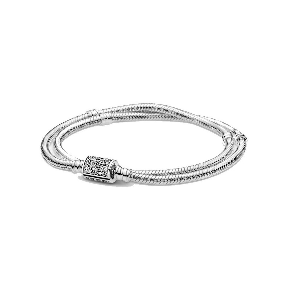 Bracciale Pandora Moments Chiusura a Barile Pavè 590727cz [a9dd3b51]