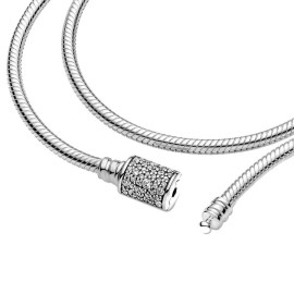 Bracciale Pandora Moments Chiusura a Barile Pavè 590727cz [70fb785c]