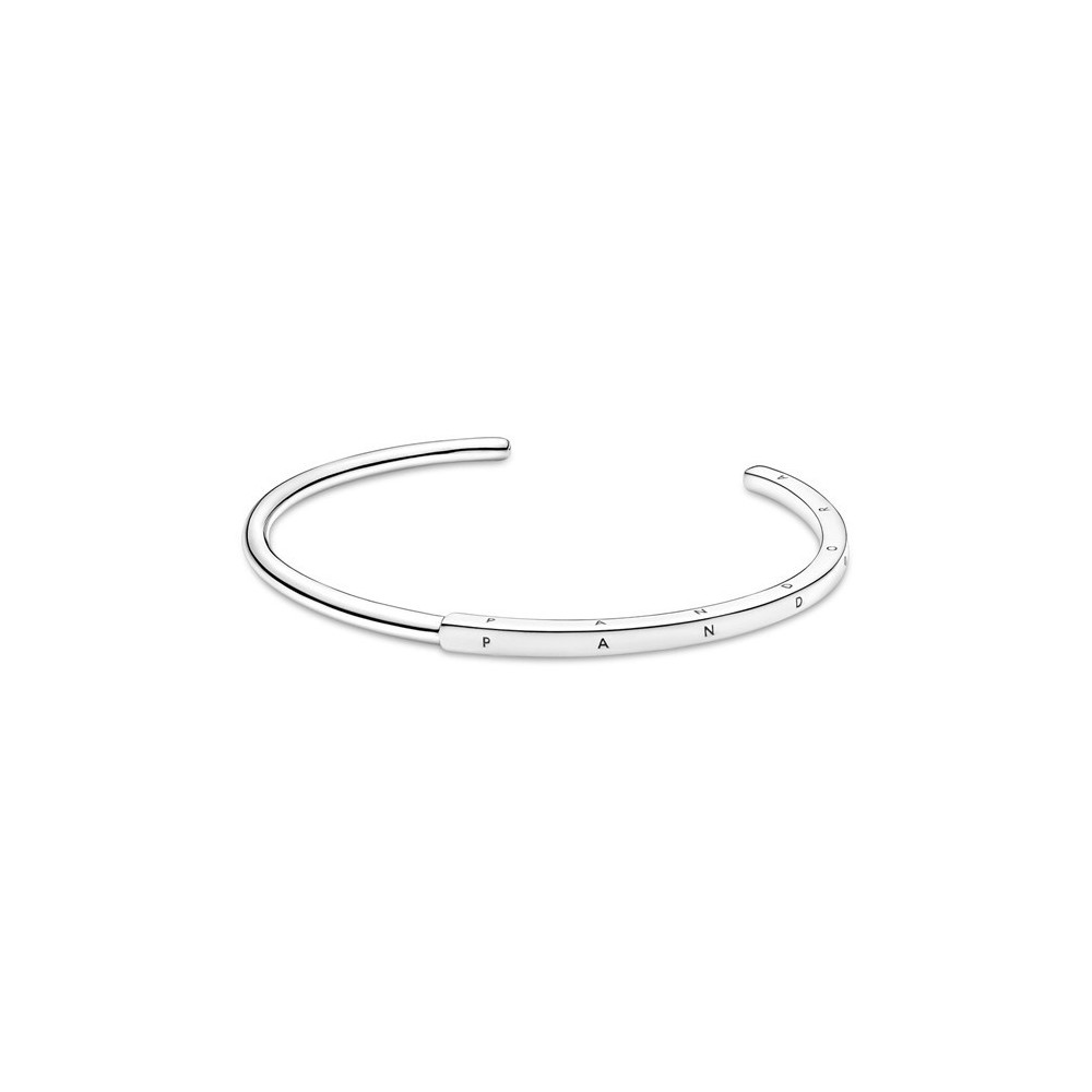 Bracciale Rigido Pandora Signature con Logo 599493C00 [61d4846a]