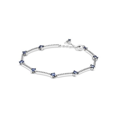 Bracciale Barre Scintillanti Blu con Pavé 599217C01 [fd35cb93]