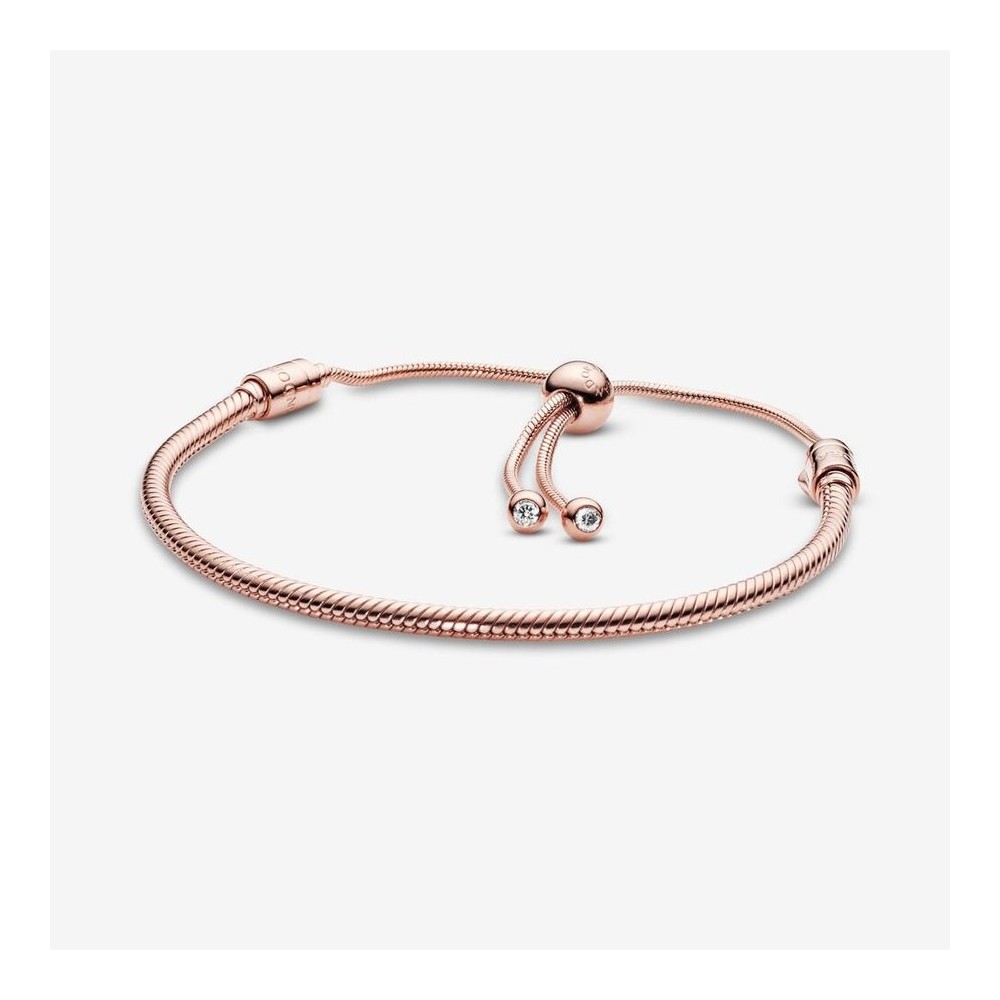 Bracciale Pandora snake chiusura regolabile rosè 587125CZ [98ee35fc]