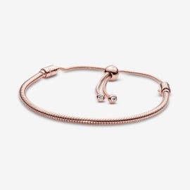 Bracciale Pandora snake chiusura regolabile rosè 587125CZ [98ee35fc]