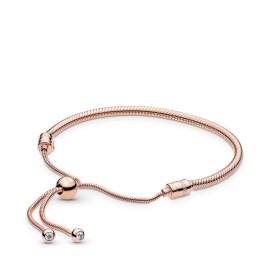 Bracciale Pandora snake chiusura regolabile rosè 587125CZ [ea7a53df]