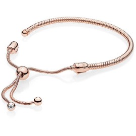Bracciale Pandora snake chiusura regolabile rosè 587125CZ [5d6792db]