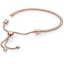 Bracciale Pandora snake chiusura regolabile rosè 587125CZ [5d6792db]