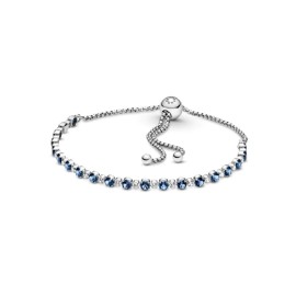 Bracciale Pandora Tennis Argento e Blu regolabile  599377C01 [092da12e]