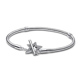 Bracciale Pandora con Chiusura a T e Stella 592357C01 [de76049b]