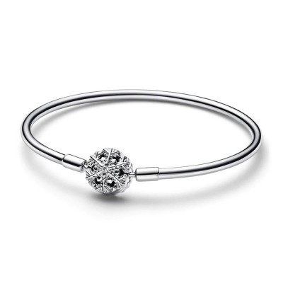 Bracciale Pandora con chiusura fiocco di neve 592286C01 [7c3dacf5]