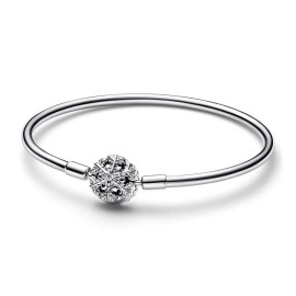 Bracciale Pandora con chiusura fiocco di neve 592286C01 [7c3dacf5]
