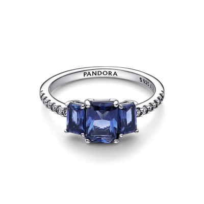 Anello Pandora Trilogy Pietre Blu 192389C01 [06aa61df]