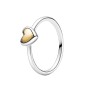 Anello Pandora Passions Cuore Dorato a Cupola 199396C00 [56858837]