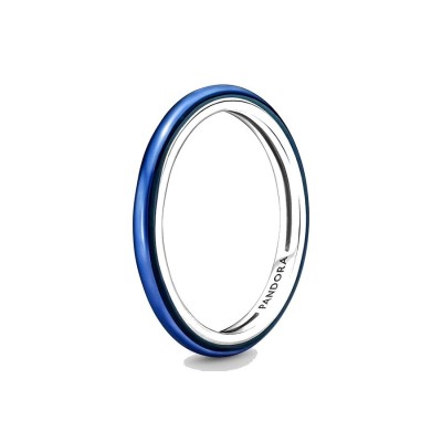 Anello Pandora Me Argento con Smalto Blu Elettrico 199655C02 [5ae132ec]