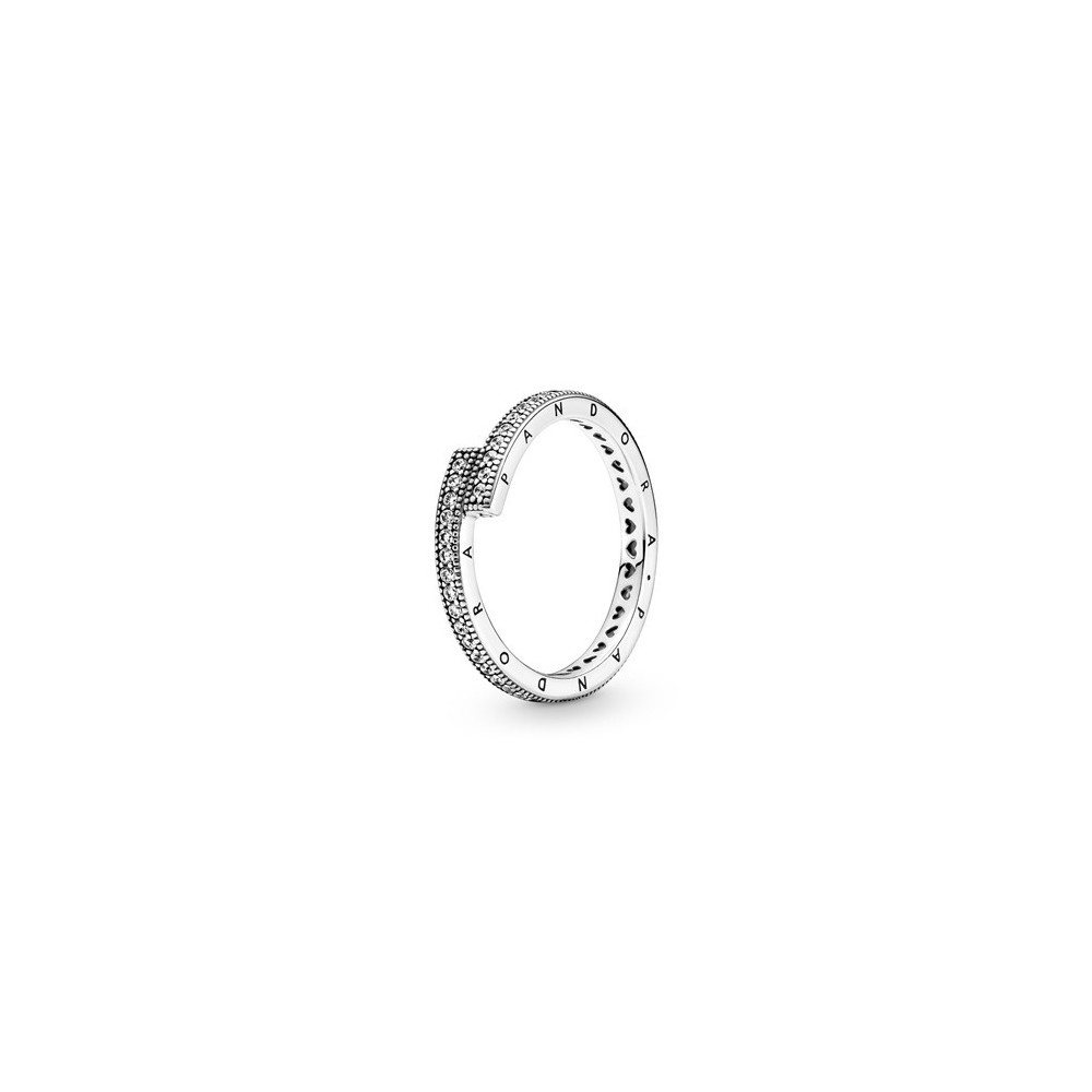 Anello Pandora Signature Logo e Cuori Scintillanti 199491C01 [e60e1b3d]