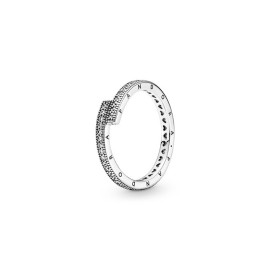 Anello Pandora Signature Logo e Cuori Scintillanti 199491C01 [e60e1b3d]