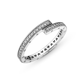 Anello Pandora Signature Logo e Cuori Scintillanti 199491C01 [ba54d590]