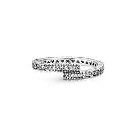 Anello Pandora Signature Logo e Cuori Scintillanti 199491C01 [0d491494]