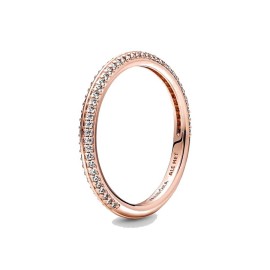 Anello Pandora Placcato in oro rosa e zirconi 189679C01 [dfa1a966]
