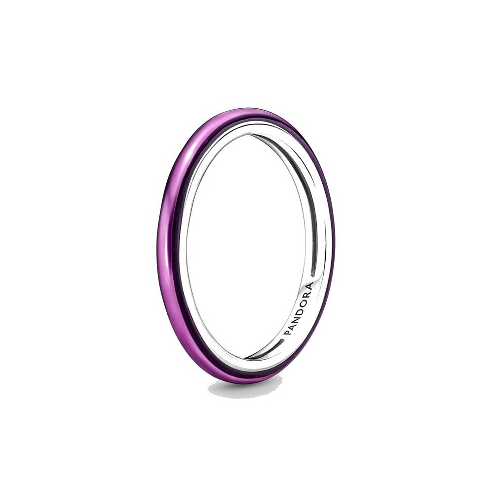 Anello Pandora Me Argento Smalto Viola 199655C01 [946c60f7]