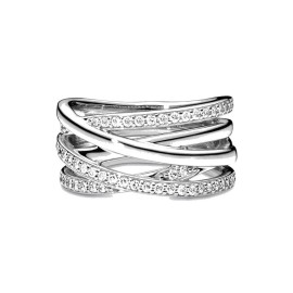 Anello Pandora Linee intrecciate 190919CZ [e9333ec2]