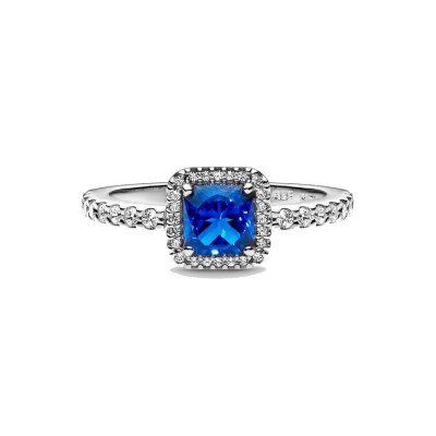 Anello Punto Luce Quadrato Blu 198863C02 [4aef7e6c]