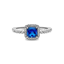 Anello Punto Luce Quadrato Blu 198863C02 [4aef7e6c]