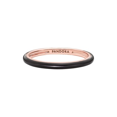 Anello Pandora Me Rosè Gold Plated Nero 189655C01 [37308a1c]