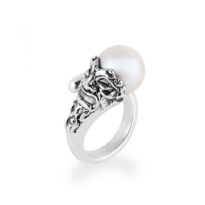 Anello Gerardo Sacco  con Maschera e perla 27784 [20ae8b5f]