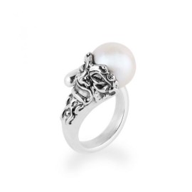 Anello Gerardo Sacco  con Maschera e perla 27784 [20ae8b5f]