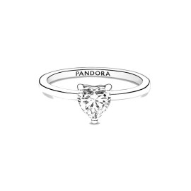 Anello Pandora solitario con pietra a forma di cuore 191165C01 [d3392f60]