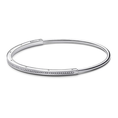 Bracciale Pandora rigido Signature con pavè 592313C01 [23f228fa]