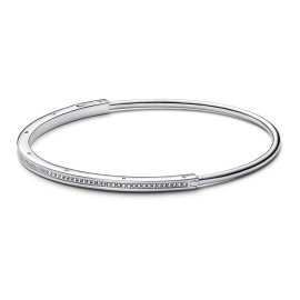 Bracciale Pandora rigido Signature con pavè 592313C01 [23f228fa]