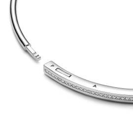 Bracciale Pandora rigido Signature con pavè 592313C01 [fad46bf7]