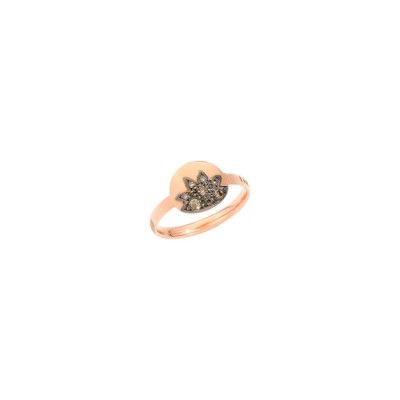 Anello Dodo Moon & Sun In Oro Rosa 9k e Diamanti Brown DAC2009-MOSUN-DBR9R [d715a32e]