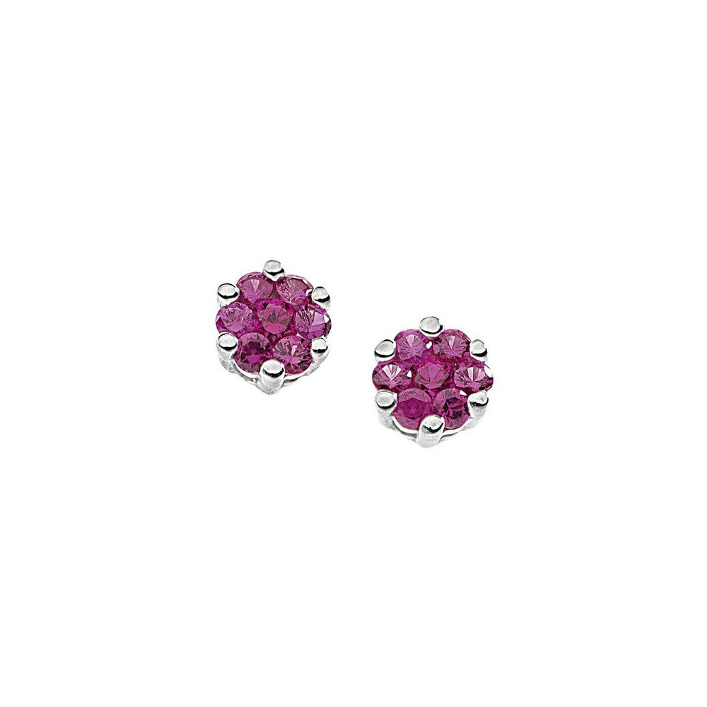 Orecchini Comete fiorellino rubini ORB 648 [9688aa79]