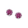 Orecchini Comete fiorellino rubini ORB 648 [9688aa79]