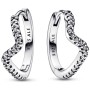 Orecchini Pandora cerchi a onde luminose 292545C01 [8679fe0e]