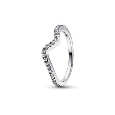 Anello Pandora a onde con pietre luminose 192539C01 [dc3c6749]