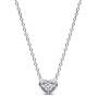 Collana Pandora a cuore con pietra centrale 392494C01-45 [c103abc8]