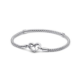 Bracciale Pandora Maglia geometrica chiusura a cuore 592453C00 [3af6d7ad]