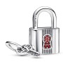 Charm Pandora Lucchetto e chiave dell'amore con pietre 790088C02 [5444a0cd]