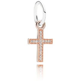 Charm Pendente Pandora  Croce Rosè 791354cz  [336624fe]