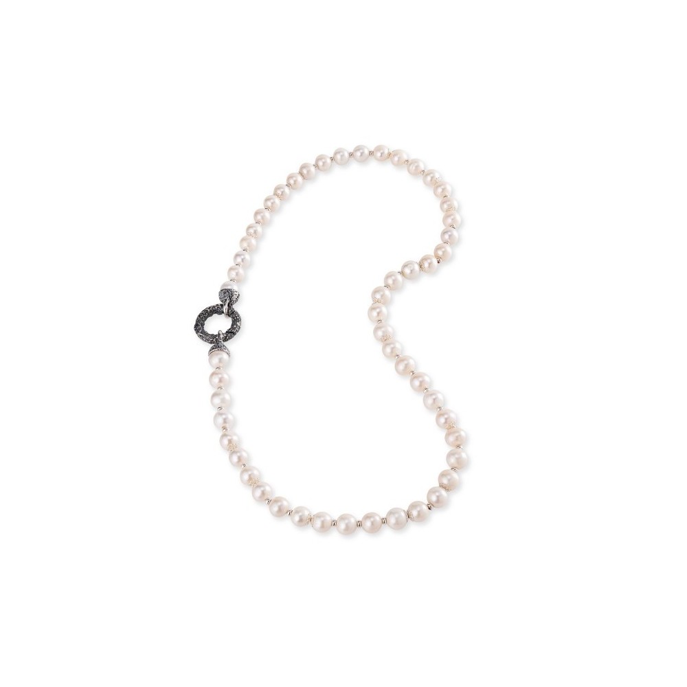 Collana Gerardo Sacco di perle con chiusura in argento 27866 [9b2d6ffd]
