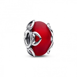 Charm Pandora Moments vetro di murano rosso e cuori 792497C01 [9acb9c09]