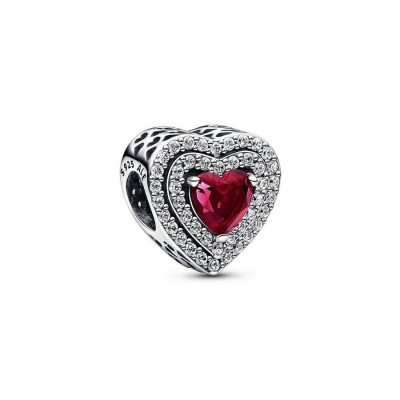 Charm Pandora Timeless cuore rosso e pavè 799218C02 [1d674408]