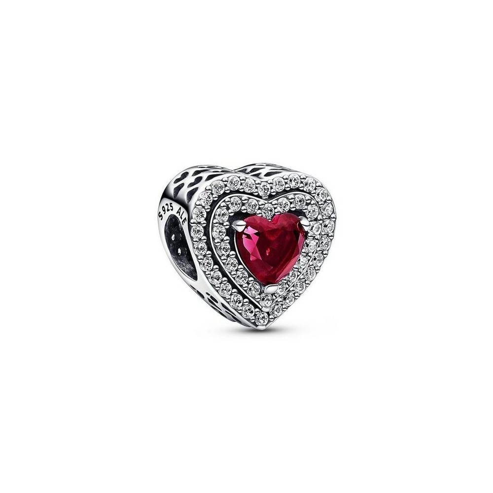 Charm Pandora Timeless cuore rosso e pavè 799218C02 [1d674408]