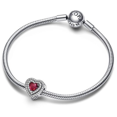 Charm Pandora Timeless cuore rosso e pavè 799218C02 [c4410705]