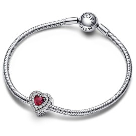 Charm Pandora Timeless cuore rosso e pavè 799218C02 [1d674408]