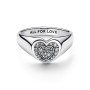 Anello Pandora con cuore Pavè 192491C01 [a1e86dab]