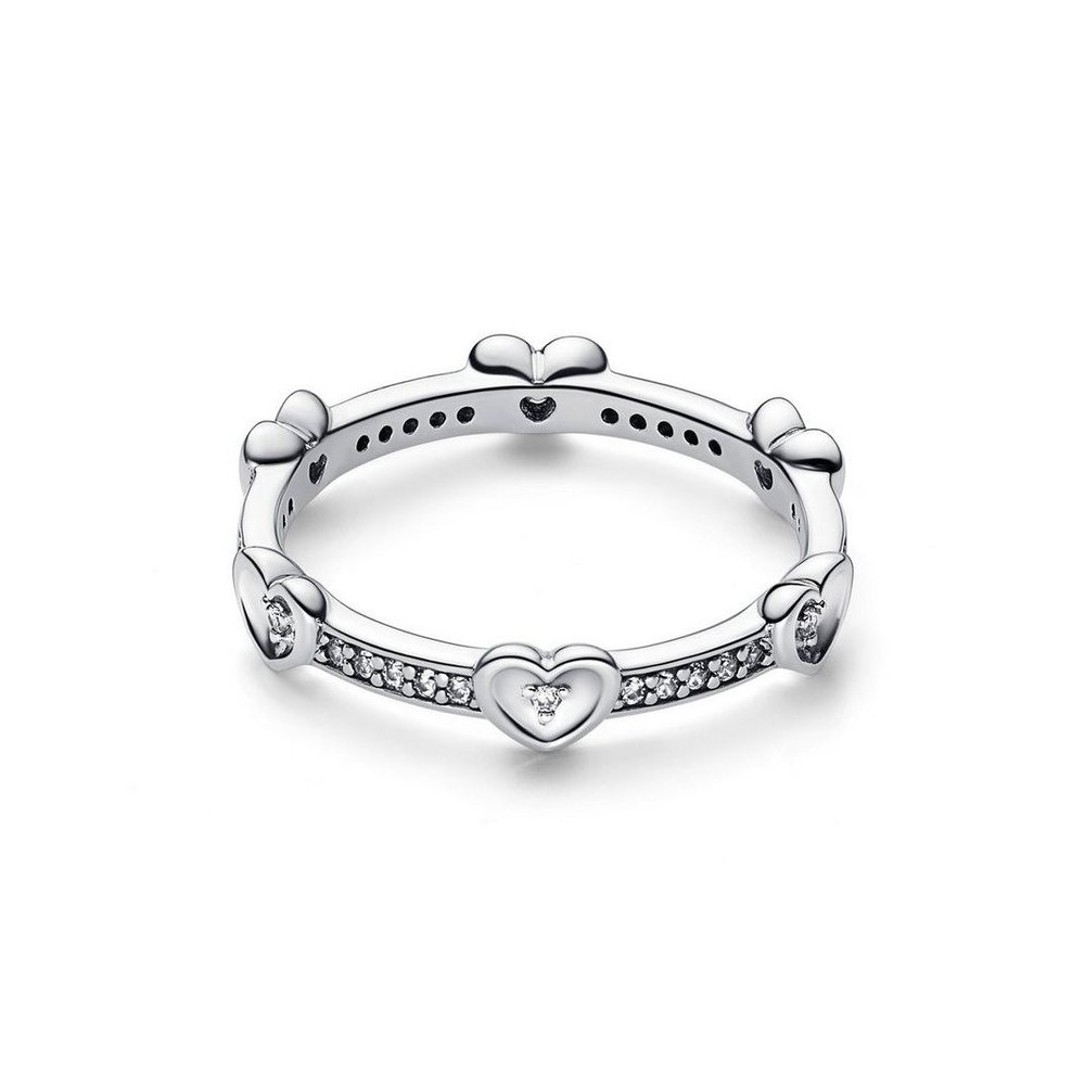 Anello Padora Cuori splendenti 192496C01 [8d6cba71]